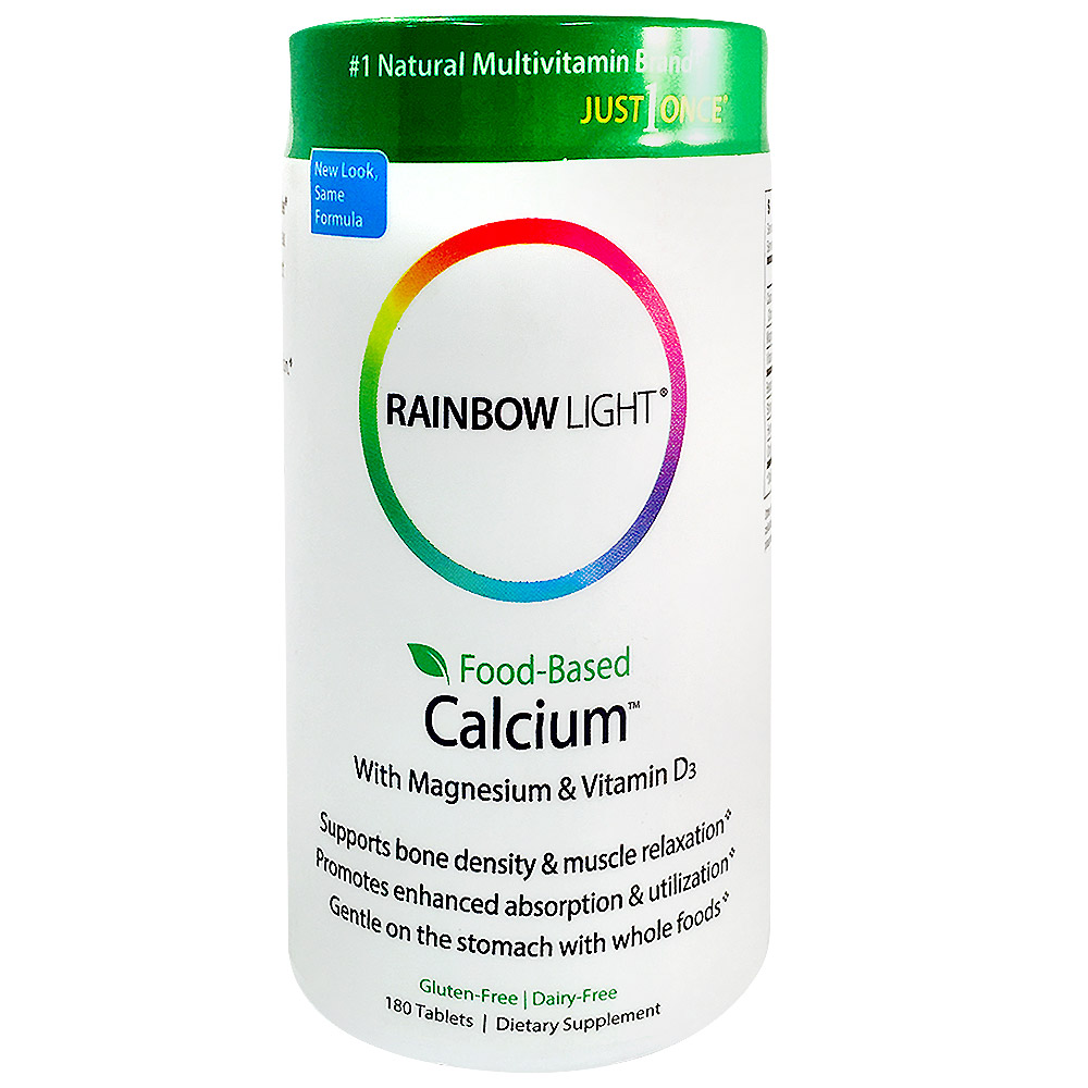 Rainbow Light Food-Based Calcium - 180 Tablets