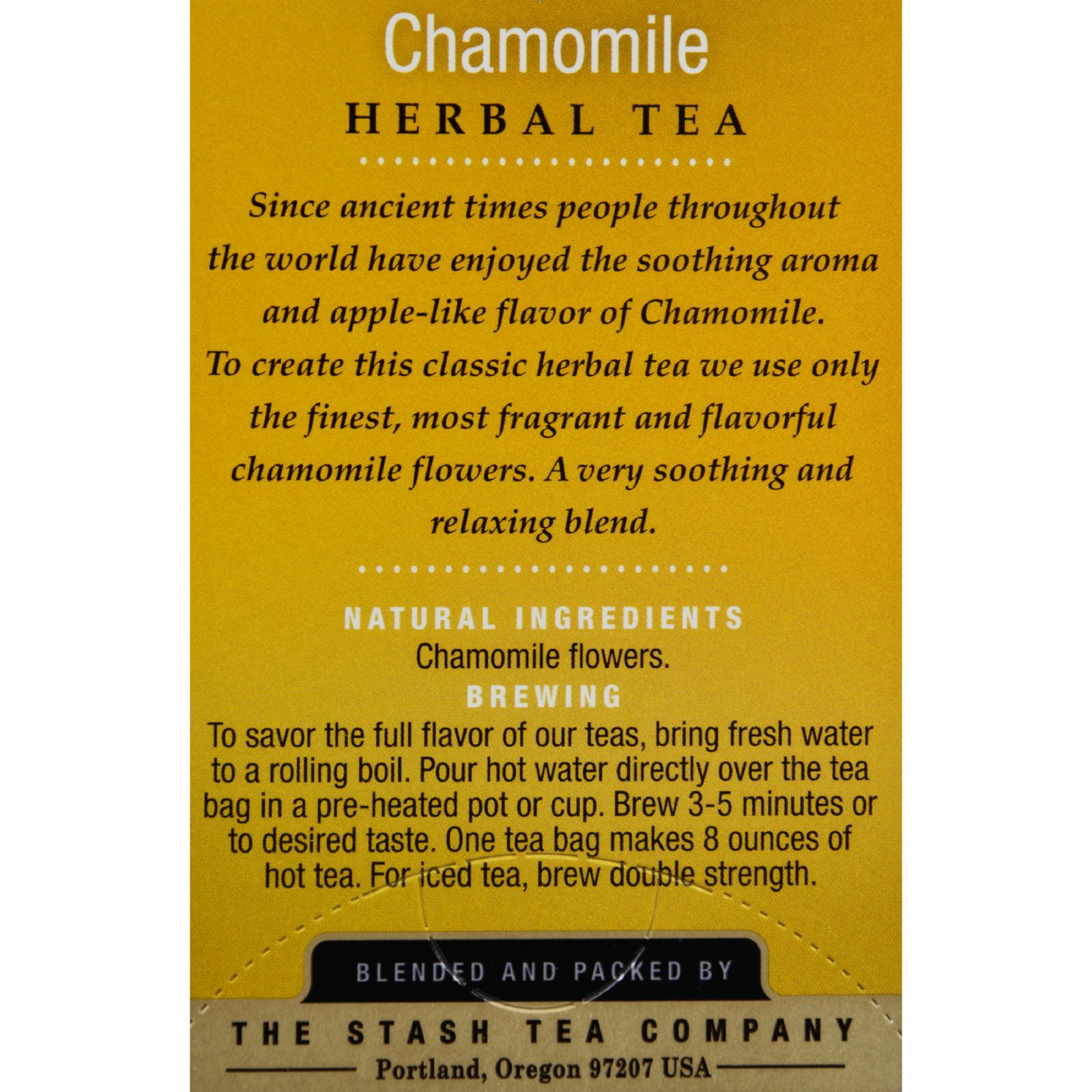 Stash Tea - Herbal - Chamomile - 20 Bags - 6개 묶음상품
