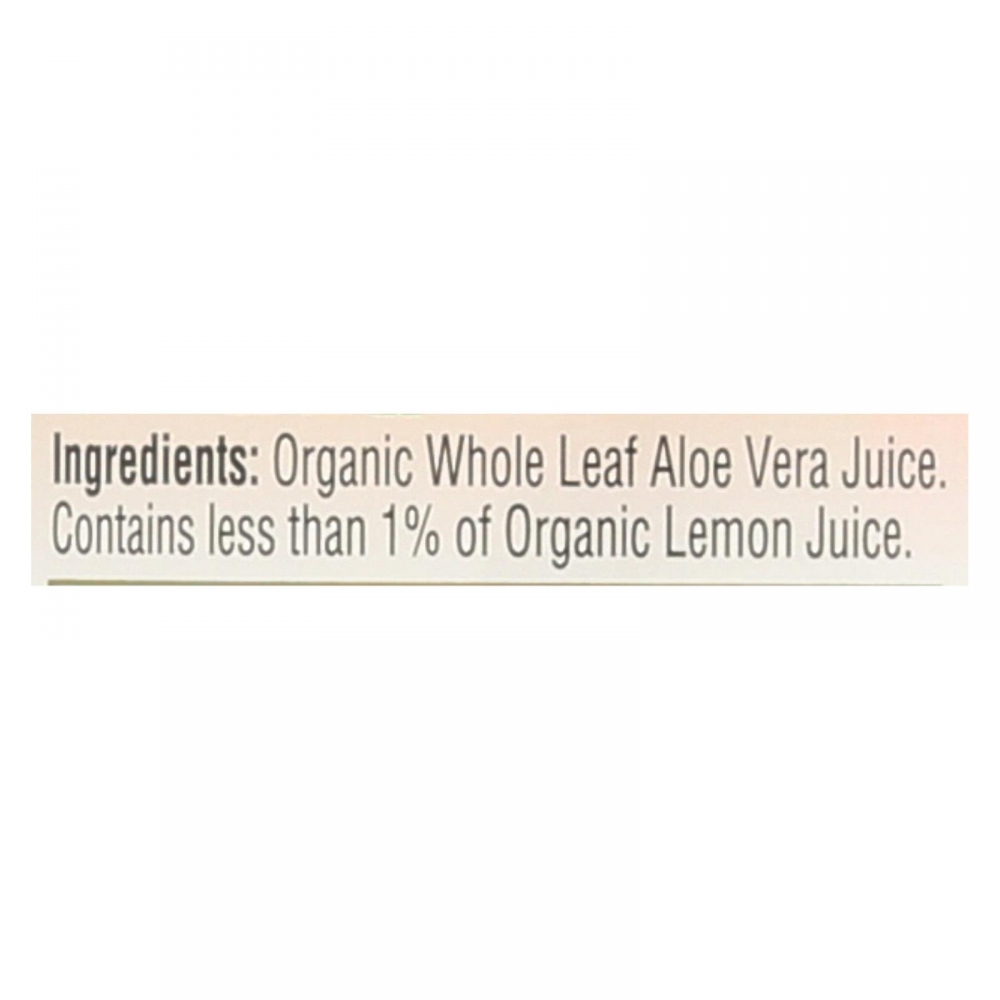 Lakewood Organic Aloe Juice - Whole Leaf - Fresh Pressed - with Lemon - 32 oz