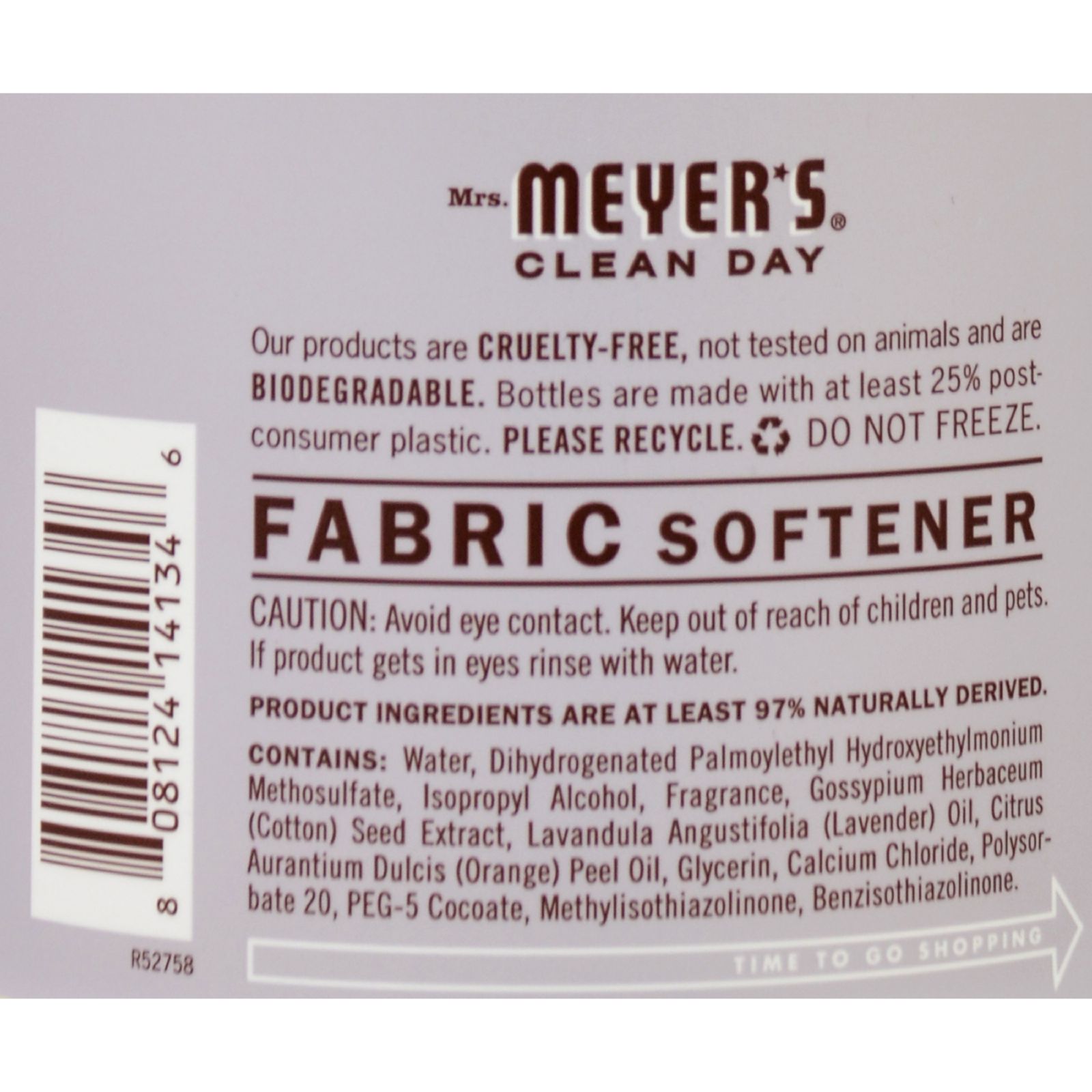 Mrs. Meyer's Clean Day - Fabric Softener - Lavender - 6개 묶음상품 - 32 oz