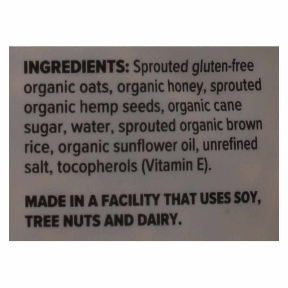 One Degree Organic Foods Sprouted Oat Hemp Granola - Honey - 6개 묶음상품 - 11 oz.