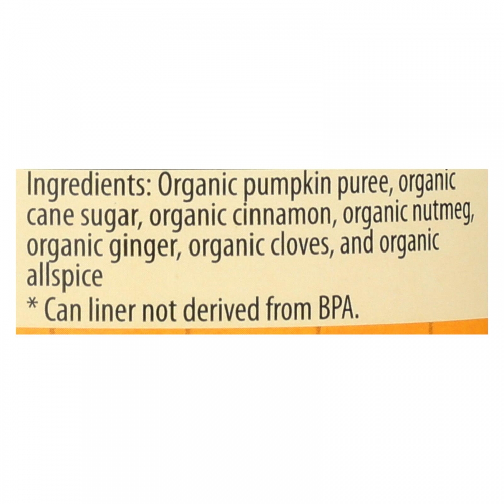 Farmer's Market Organic Pumpkin - Pie Mix - 12개 묶음상품 - 15 oz.