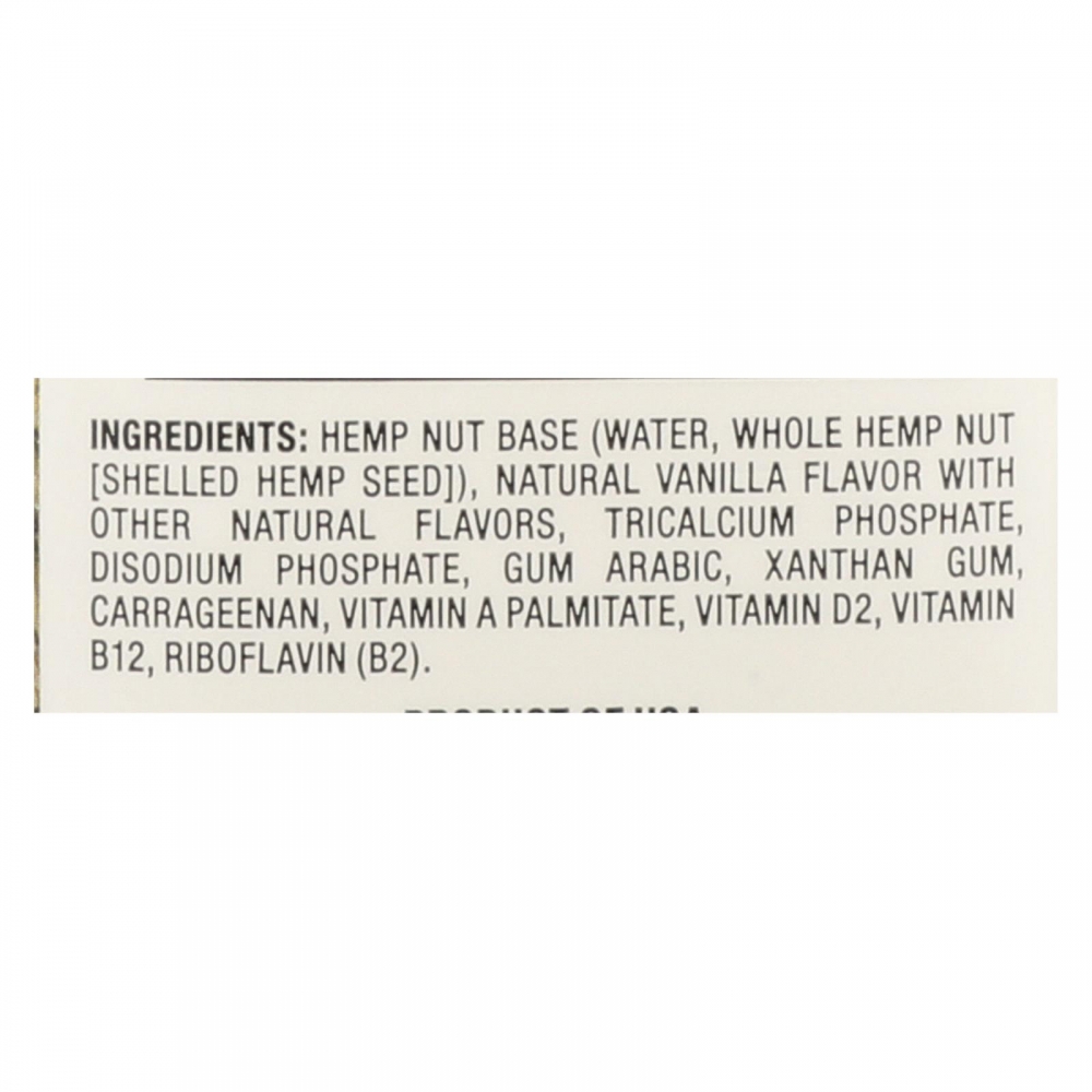 Pacific Natural Foods Hemp Vanilla - Unsweetened - 12개 묶음상품 - 32 Fl oz.