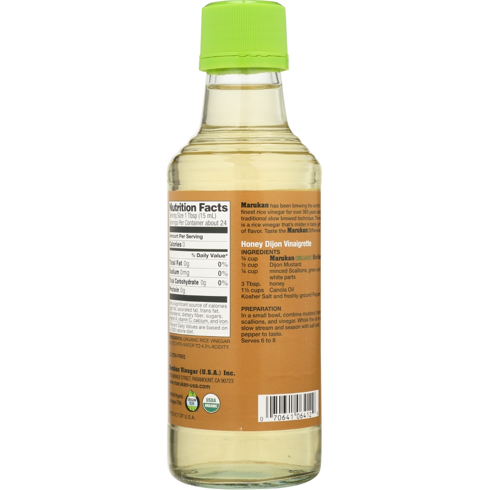 Marukan Organic Rice Vinegar - 6개 묶음상품 - 12 Fl oz.