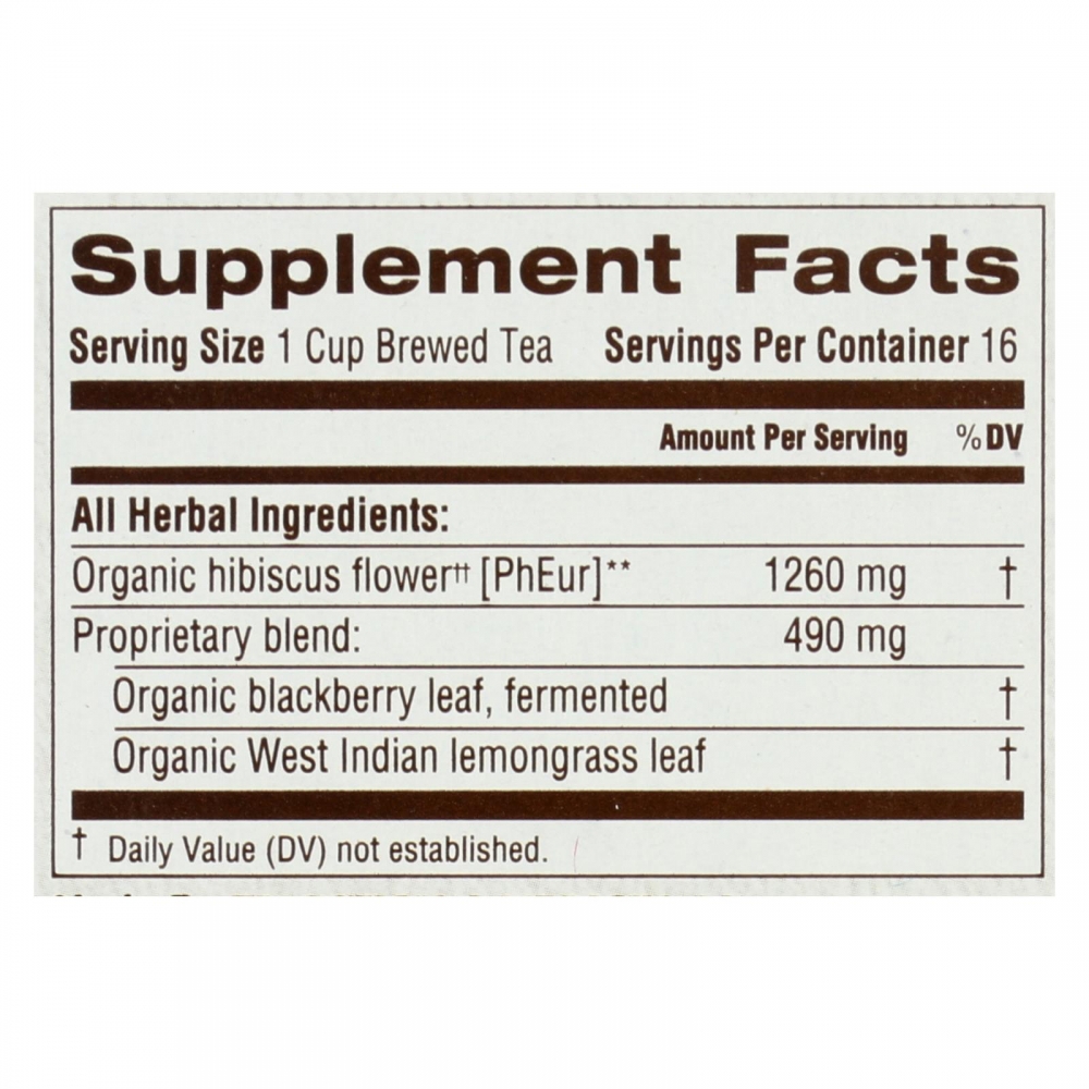 Traditional Medicinals Organic Herbal Tea - Hibiscus - 6개 묶음상품 - 16 Bags