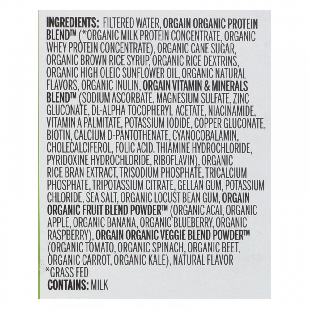 Orgain Organic Nutritional Shake - Iced Cafe Mocha - 3개 묶음상품 - 11 fl oz.