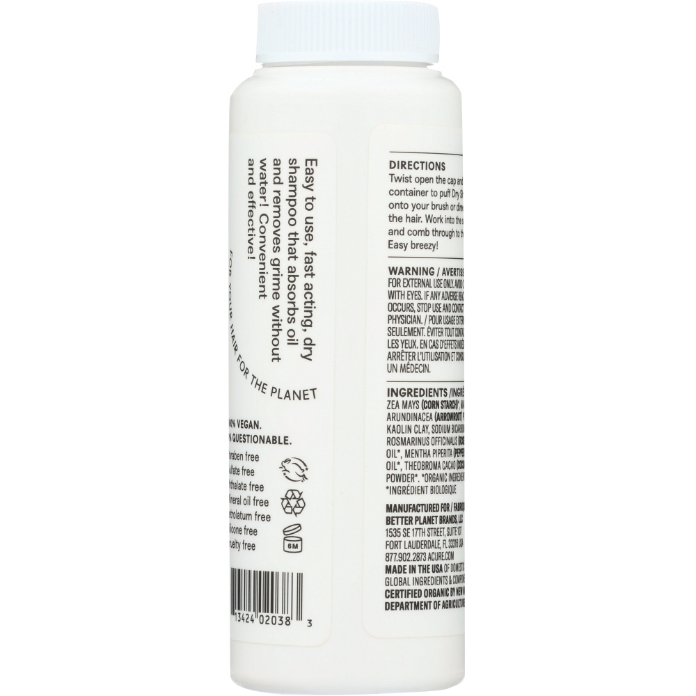 Acure - Shampoo - Organic - Dry - Brnt - Dark - 1.7 oz