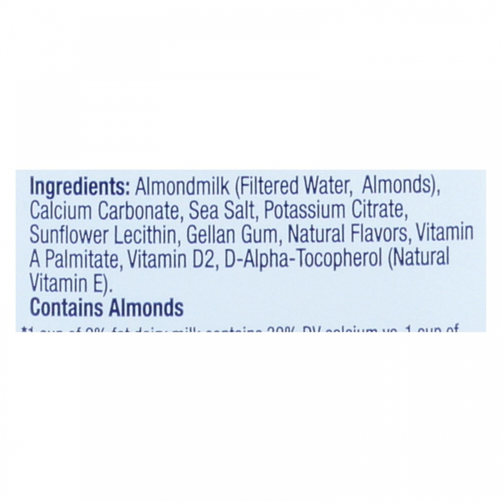 Almond Breeze - Almond Milk - Unsweetened Original - 12개 묶음상품 - 32 fl oz.