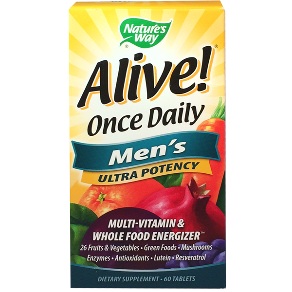 Nature's Way - Alive! Once Daily Men's Multi-Vitamin - 60 Tablets