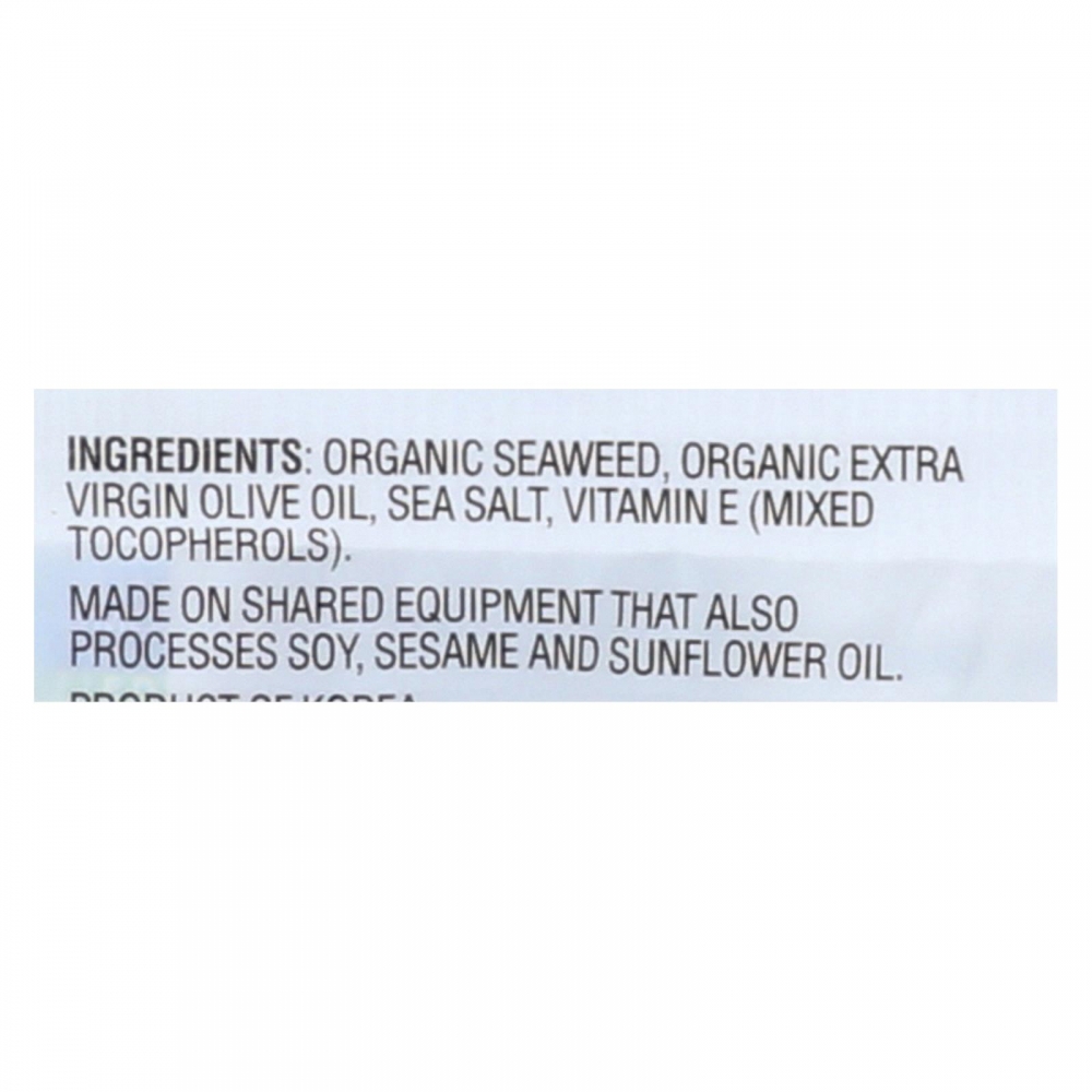 Gimme Seaweed Snacks Seaweed Snack - Organic - Extra Virgin Olive Oil - 8개 묶음상품 - 6/.17 oz