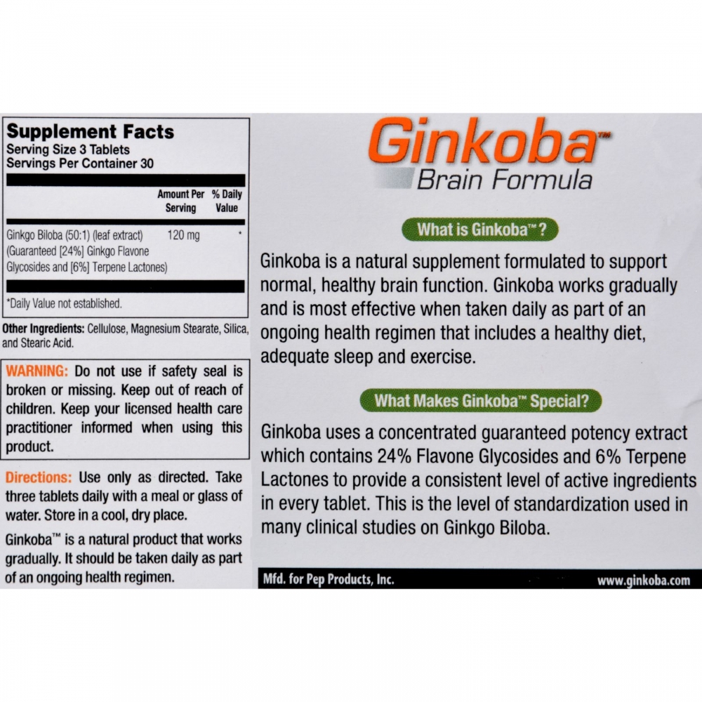 Pharmatron Ginsana Ginkoba Memory - 90 Tablets