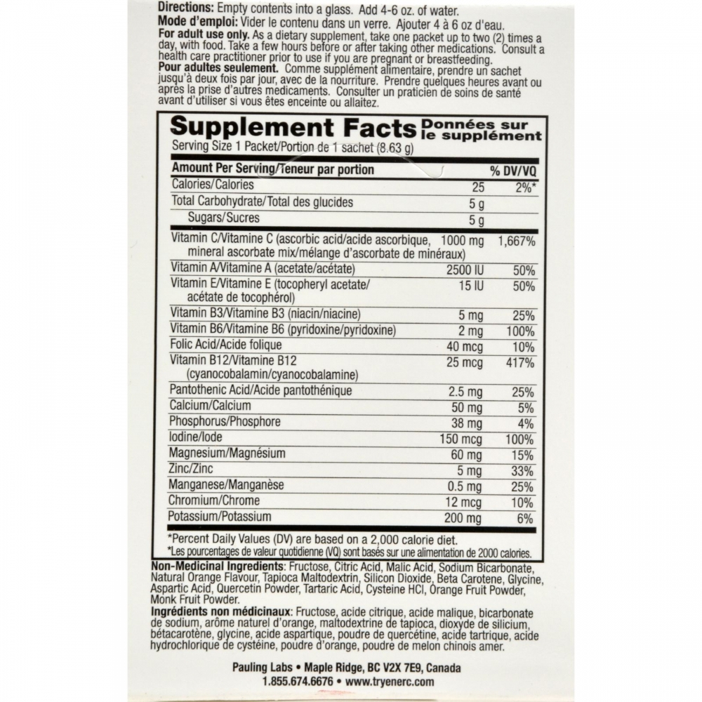 Ener-C Vitamin Drink Mix - Orange - 1000 mg - 30 Packets