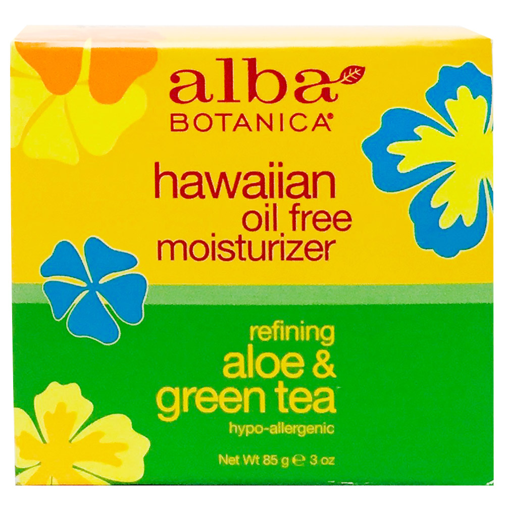 Alba Botanica - Hawaiian Aloe and Green Tea Moisturizer Oil-Free - 3 oz