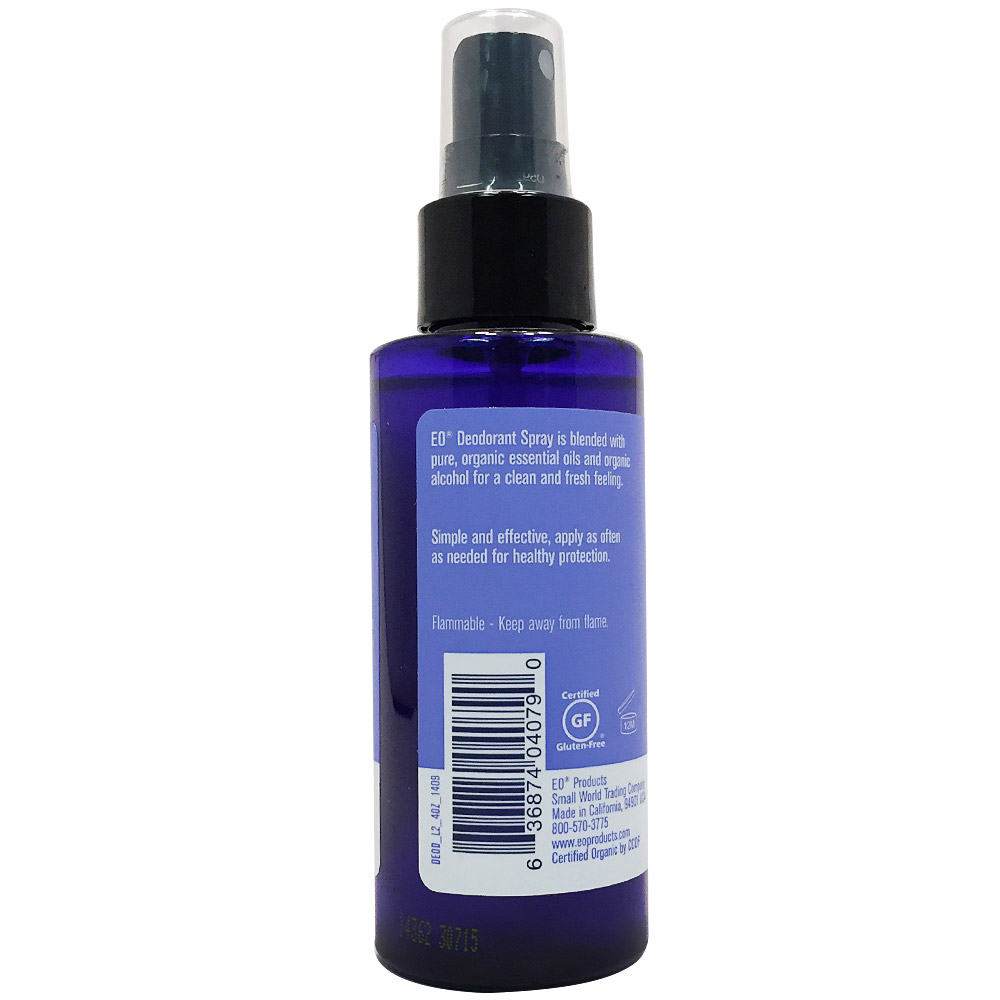 EO Products - Organic Deodorant Spray Lavender - 4 fl oz